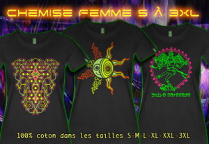 womens premium S to 5XL t-shirts with black light neon colors